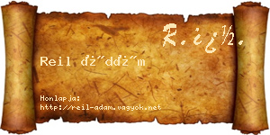 Reil Ádám névjegykártya